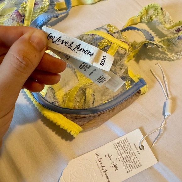 For Love and Lemons Lavender Meadows Bra New No Tags SDD - Picture 7 of 7